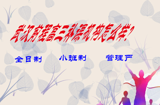 武汉前程高三补课机构